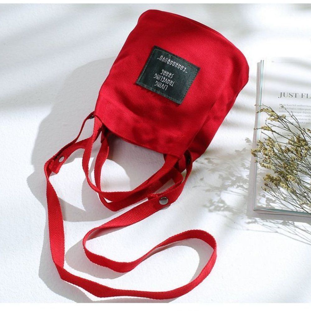 Crossbody Canvas Tote Bag